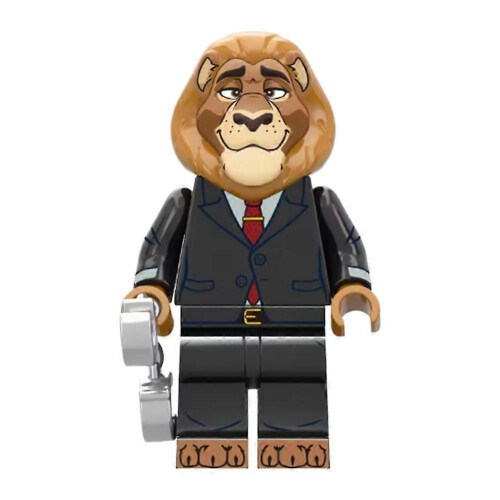 (lion)Zootopia Cartoon Building Block Figures 8pcs Display Gift for Collector