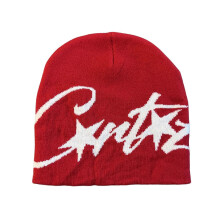 (red)Contemporary Knit Beanies Soft Warm Winter Hat For Women Trendy Gift Cold Weather Accessory Photography Props Multicolor