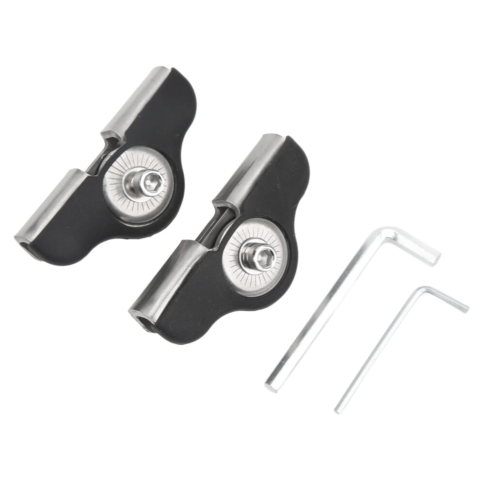 2Pcs Universal Stainless Steel Led Bar Mount Brackets Nodrill Antislip For Vehicles Light 9070919534614