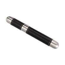 Stainless Steel Cigar Tube with Airtight Seal – Travel Single Cigar Holder, PocketFriendly Black