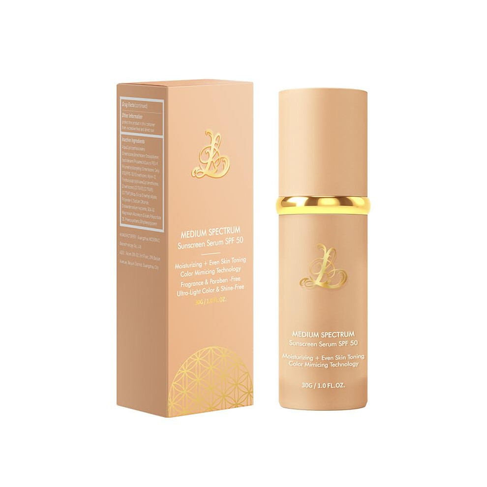 4 in 1 Liquid Foundation SPF 50+ LongLasting Waterproof Moisturizing Concealing Natural Shade