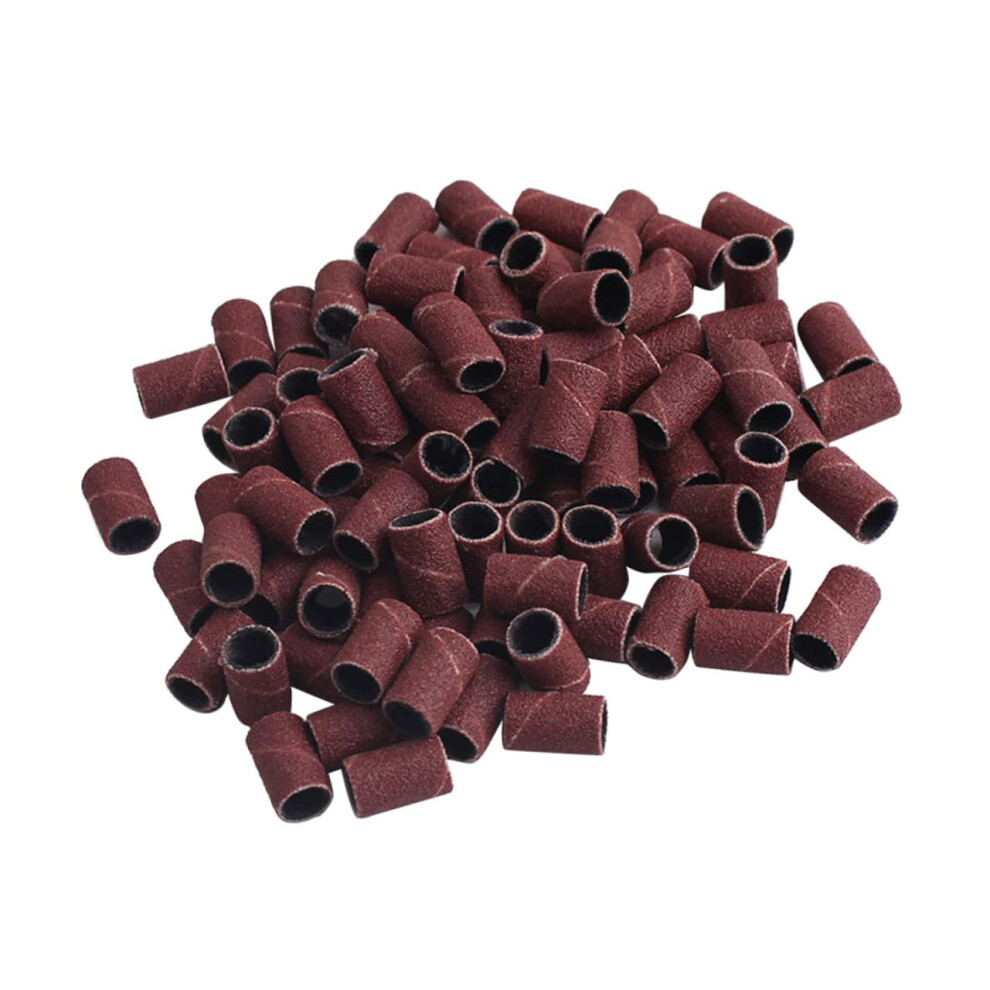 200pcs Nail Drill Sanding Bands Fine Grit Set for Acrylic and Gel Nails Professional Polishing Finish