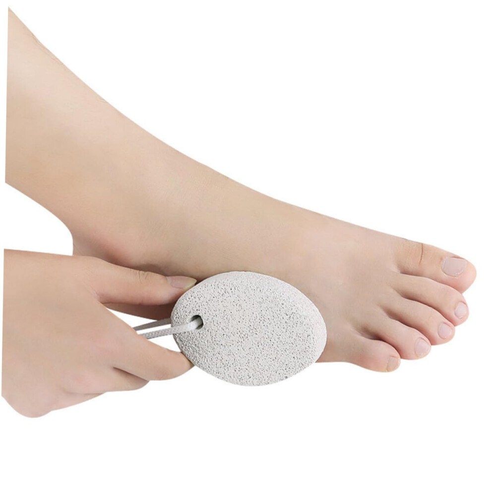 3pcs Natural Foot Pumice Stone Callus Remover with Ergonomic NonSlip Grip for Pedicure Spa