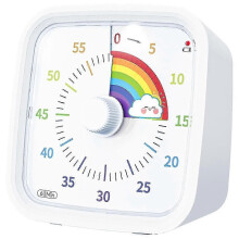 60-Minuten-Visual-Timer mit Schutzhülle, Rainbow-Disk-Timer, stilles Countdown-Zeitmanagement-Tool