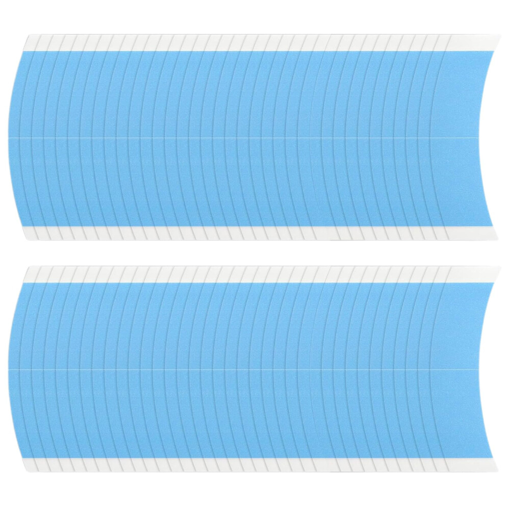 Unisex 72 Pcs Lace Wig Tape Waterproof Adhesive Strips Cshaped Invisible Hairline Fit Easy Peel Longlasting Hold