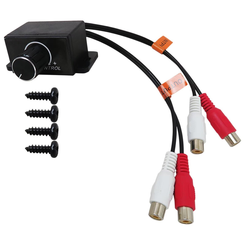 Amplifier Level Controller With Bass Adjustment, Universal Car Audio Volume Control Knob 9455672484367
