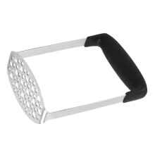 Stainless Steel Potato Masher with Ergonomic Non‑Slip Grip for Beans Avocados and Easy Cleanup