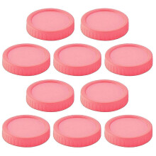 10Pcs 86MM Deckel mit großem Mund, Luftdichter lebensmitteltauglicher BPA-Freier Schwerlast-Auslaufdicht Buntes Universal