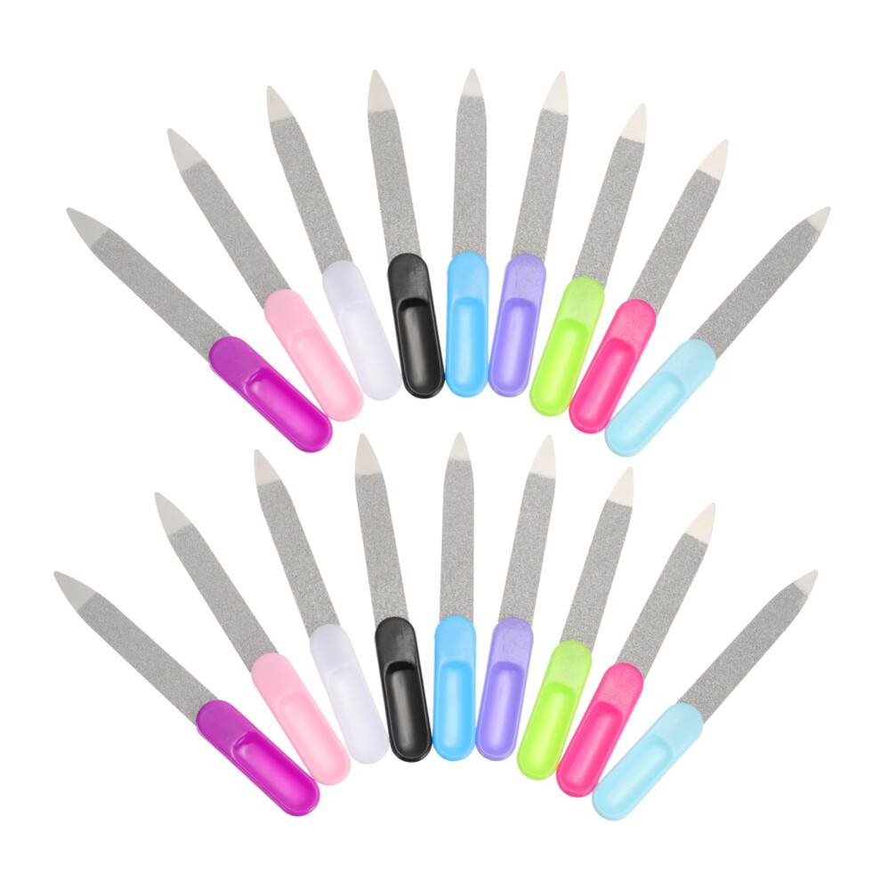 27pcs Stainless Steel Nail File Set for Manicure and Pedicure Fingernails and Toenails