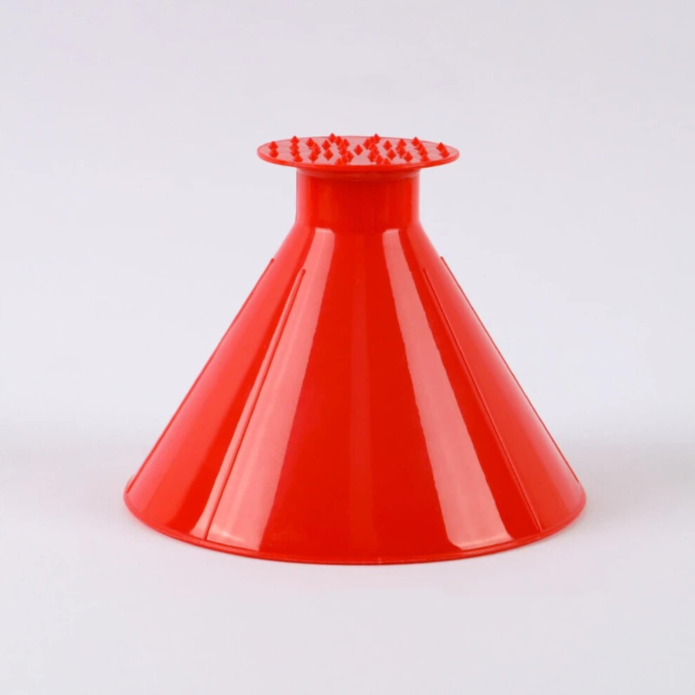 Bright Car Snow Shovel With Ice Scraper For Windshield Snow Removal And Defrosting 14X14x10cm Red 9070919536588