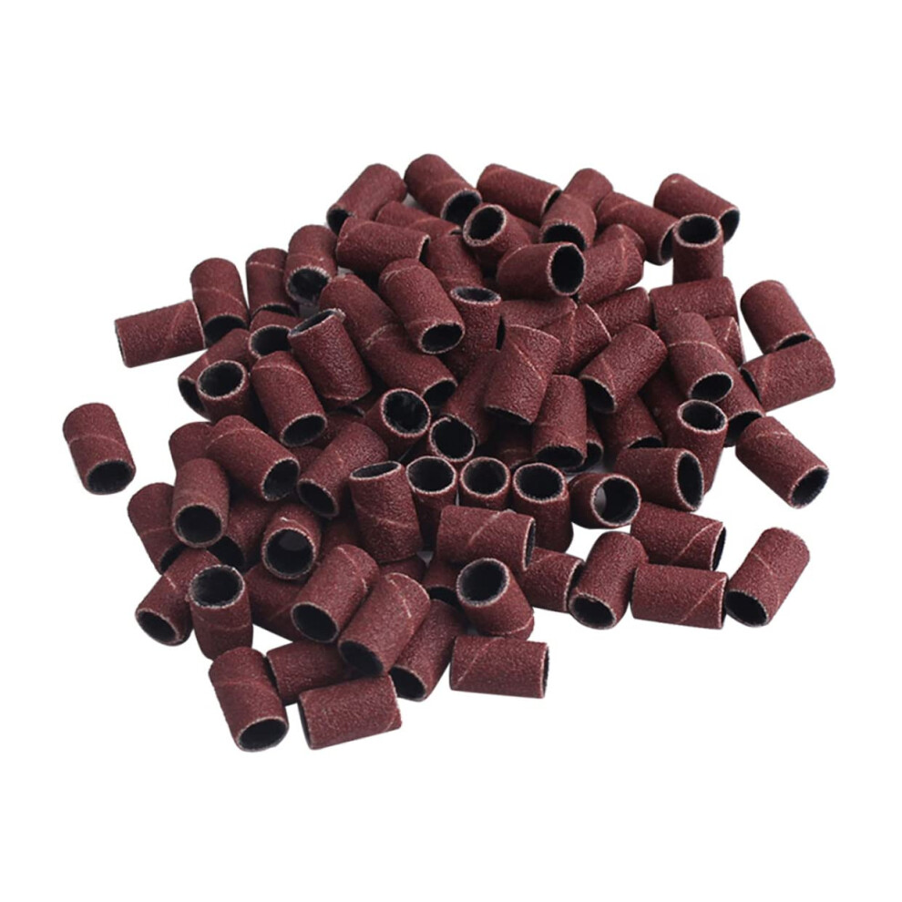 200pcs Nail Drill Sanding Bands Fine Grit for Manicure Pedicure Multiuse Nail Finishing