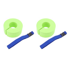 Baby Swim Arm Bands EVA Foam Adjustable Cuffs Safe Buoyancy Support for Kids Toddlers Green