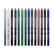 14 Color Eyeshadow Pencil Set with Long Lasting Glitter Eyeliner, Smooth Blendable Texture, Multicolor