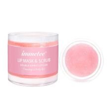 Natural Lip Scrub Exfoliator and Hydrating Lip Mask Moisturizer for Dry Chapped Lips