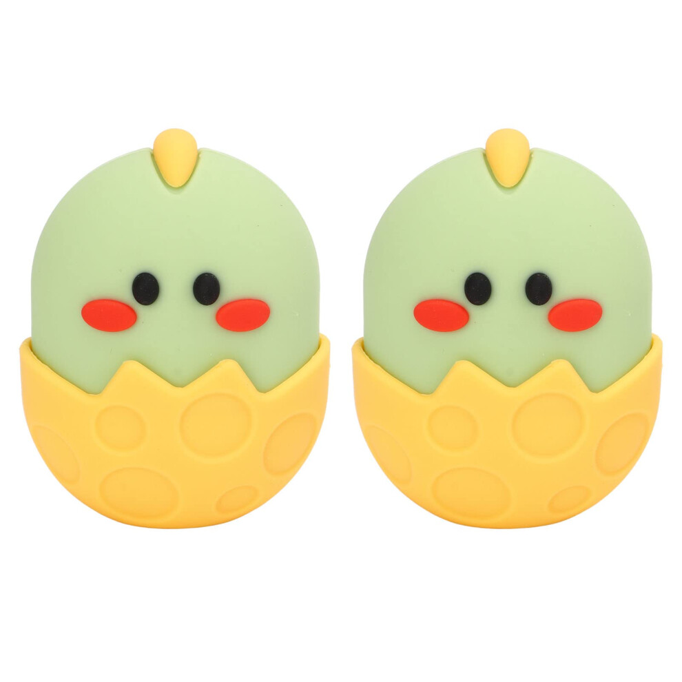 Yellow Ice Roller For Face And Eyes Reusable Silicone Facial Ice Mold Cold Therapy Massager Chicken Shape