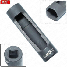 22mm diesel injector socket tool, 1/2" aandrijving, compatibel met OM604 OM605 OM606 motoren