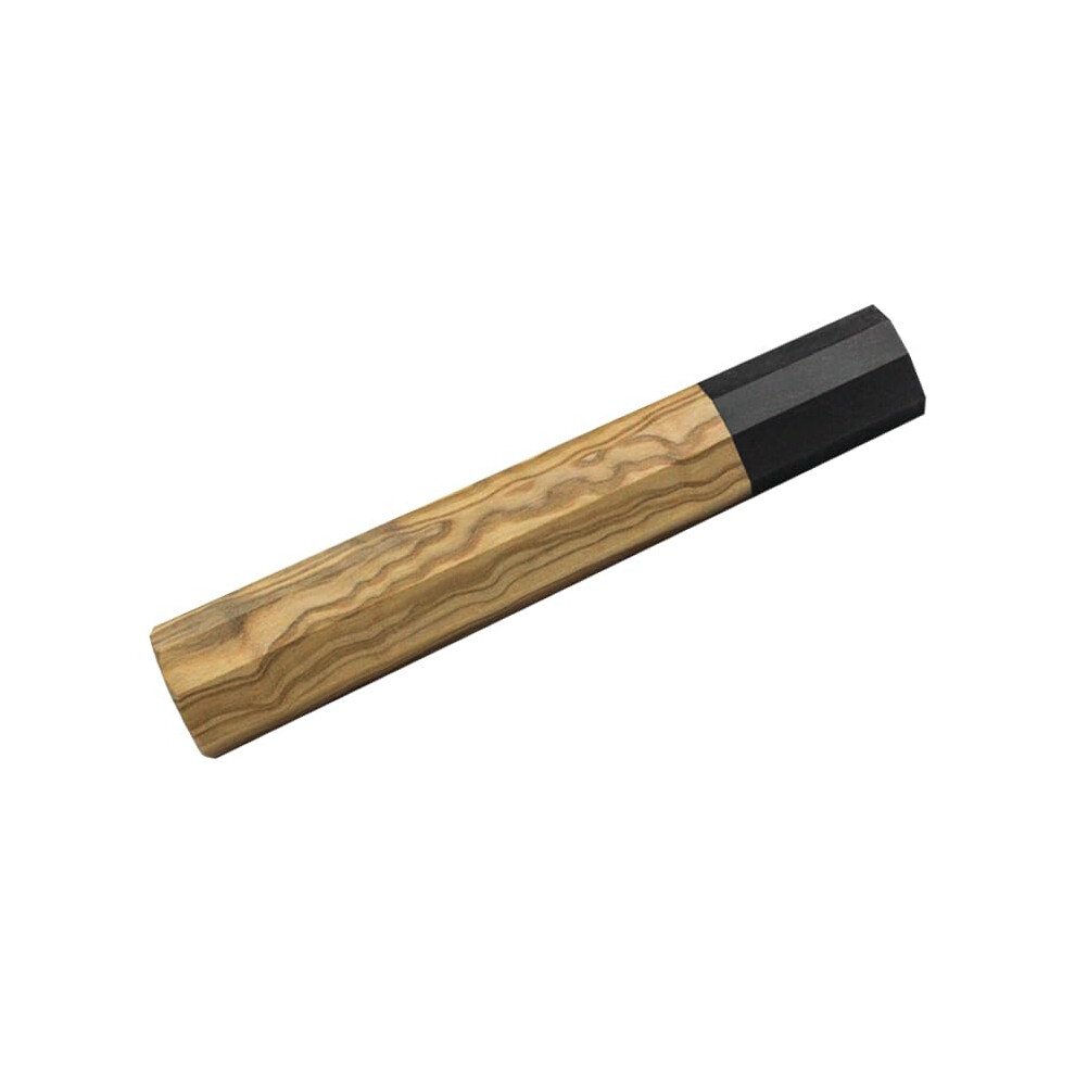 Japanese Octagonal Wooden Knife Handle With Ergonomic Grip, Olive Wood Diy Replacement Blank 9113335431171