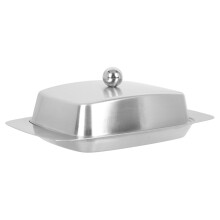 Stainless Steel Butter Dish with Airtight Lid for Fresh Cheese and Bread Storage at Home or Restaurant