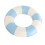 Thickened PVC Inflatable Swim Ring Pool Float with Blue Checkered Design for Beach and Pool 1