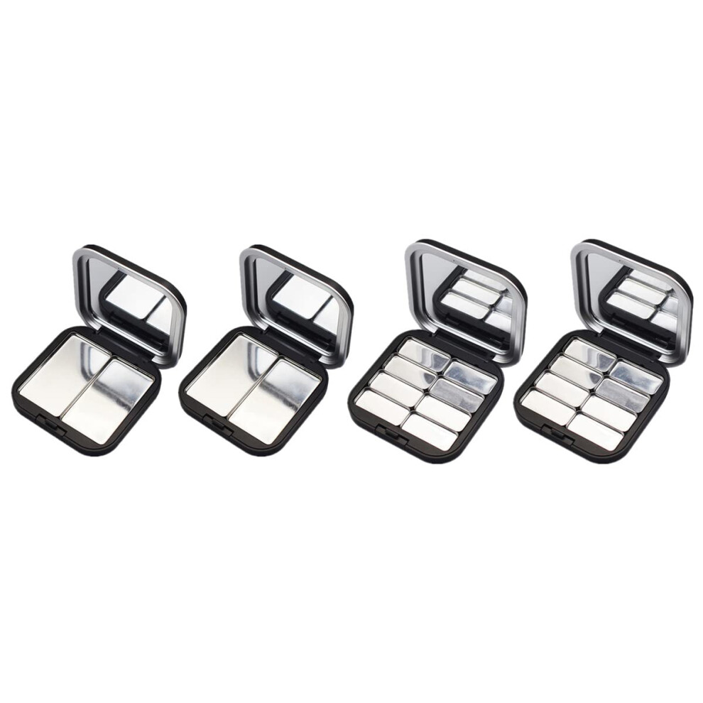 Empty Makeup Palette Set with Mirror, Refillable Eyeshadow and Lipstick Storage, TravelFriendly