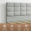 Double Bed Square Pull Dot Velvet Bed Frame Light Gray 5