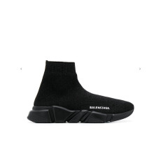 (All Black, UK4.5=EUR37) Womens mens Designer Knit Speed Sock Runner shoes
