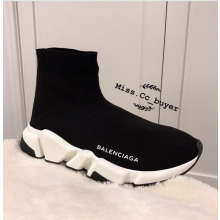 (Black, UK6.5=EUR39) Womens mens Designer Knit Speed Sock Runner shoes