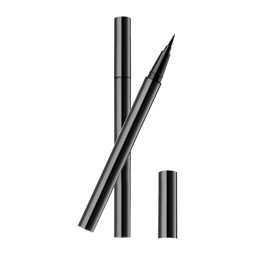 Black Liquid Eyeliner Pen Ultra Thin Precision Tip Long Lasting Waterproof Smudge Proof 1.5Ml