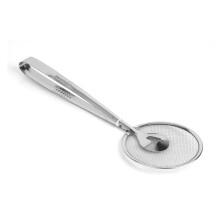 2PCS Stainless Steel Skimmer Long Handle Oil Strainer Spoon for Frying and Cooking Silver