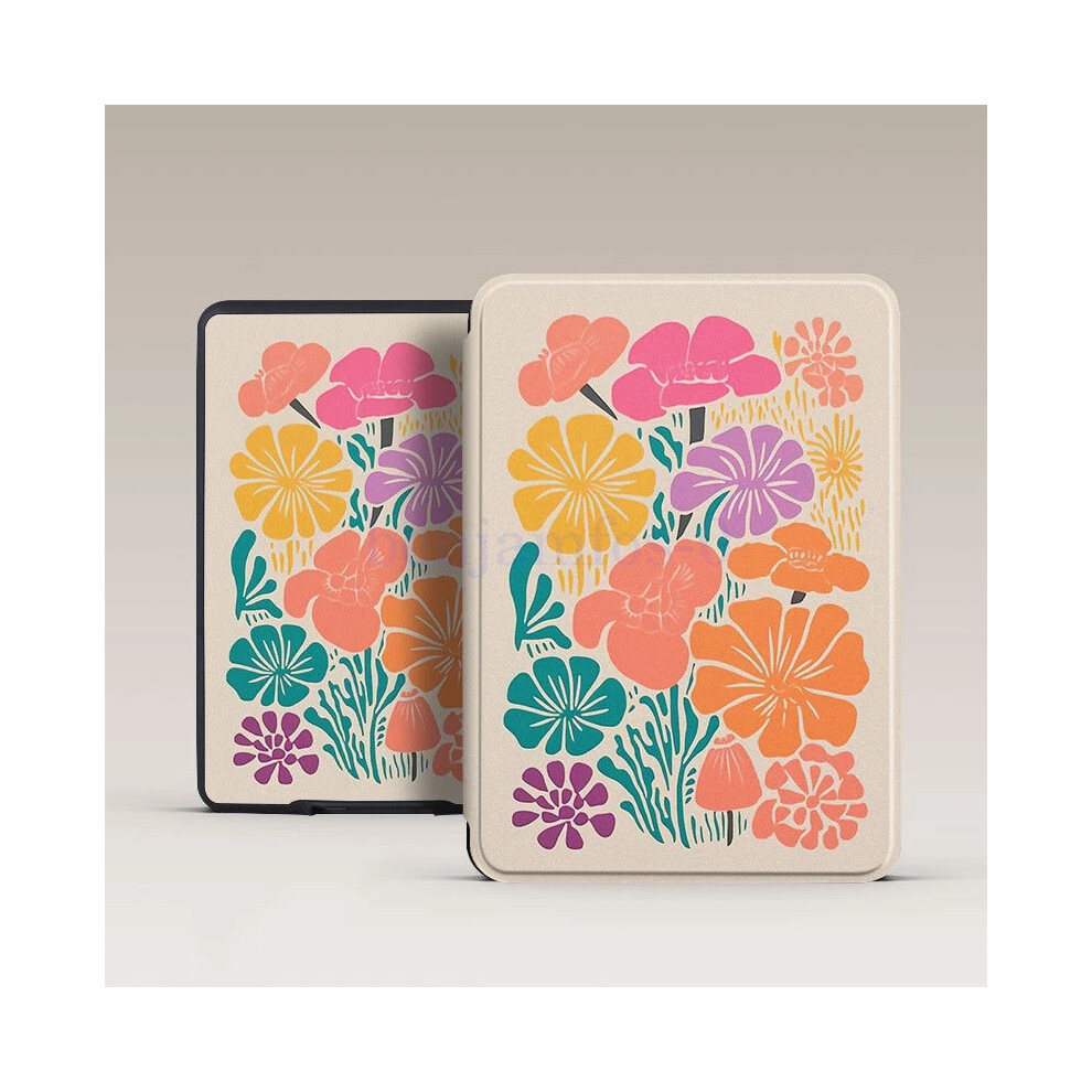 (Kindle Paperwhite 5th/6th/7th, YU194) Painted Flower Case for Kindle Paperwhite 5th 6th 7th Slim Shockproof Cover