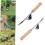 2pcs Stainless Steel Garden Weed Puller Tool with Deep V Design for Easy Root Extraction 2