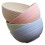 4pcs Unbreakable Cereal Bowls Reusable Dinnerware for Soup Rice Salad Compact Easy Clean 1