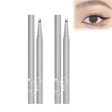 Waterproof Eyeliner Pen with Dual Tip for Lower Lashes, Smudge Proof Brown Pencil, 2 Pack