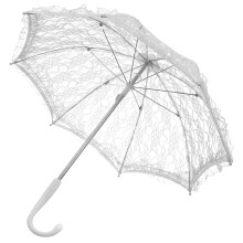 Vintage Lace Umbrella Wedding Parasol with Elegant Embroidery for Bridal and Photography Prop