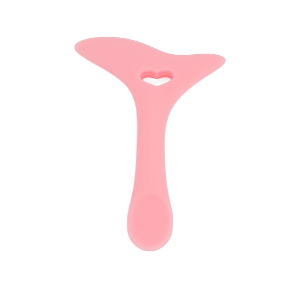 Silicone Eyeliner Stencil Guide with Ergonomic Finger Rest, Reusable Winged Makeup Aid, Pink