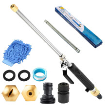 Pressure Washer Wand with Dual Nozzles, Pressure Hose Attachment, Quick Connect, Black