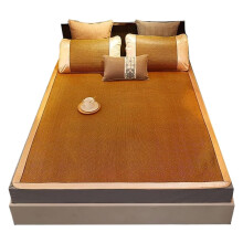 Cooling Rattan Sleeping Mat Foldable Breathable Summer Bed Mat with Cool Comfort Surface 1.2x1.95M