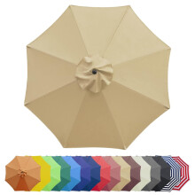 6.5 FT Patio Umbrella Canopy Replacement Waterproof UV Protection Vented Garden Parasol Cover