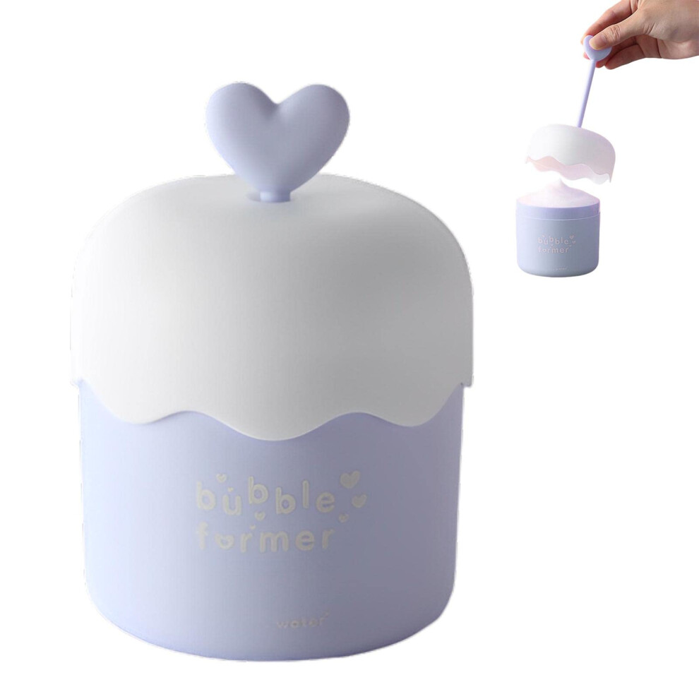 Blue Facial Foam Maker Face Wash Foaming Cup For Gentle Deep Cleansing And Rich Bubble Skincare