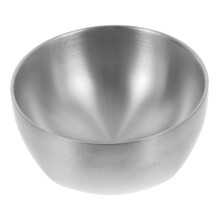 Stainless Steel Rice Bowl with DoubleLayer Insulation, HeatResistant Korean Style Soup Bowl