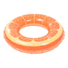 Thickened Inflatable Swim Ring with Smooth Inner Ring and Cartoon Design for Pool and Beach Fun