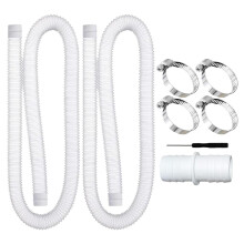 Pool Vacuum Hose 39 Inch Flexible HeavyDuty Above Ground Spa Replacement with 4 Clamps Kit