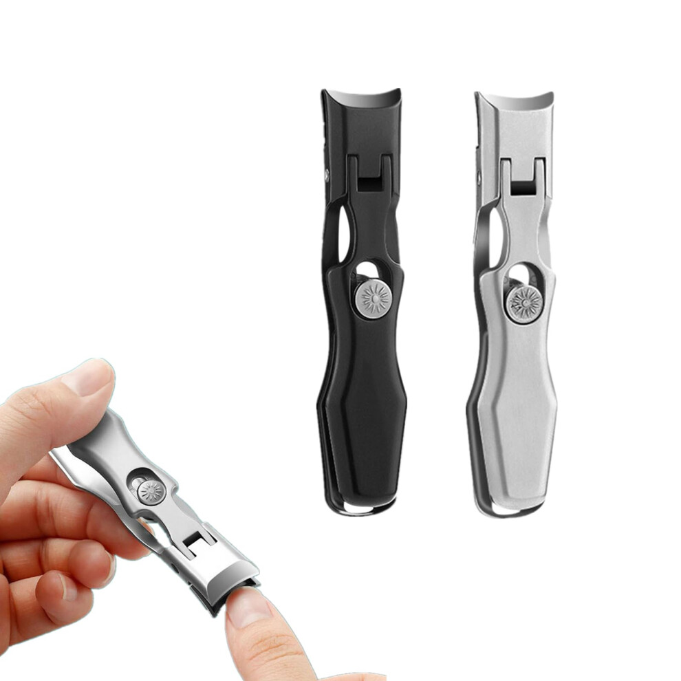 Toenail Clipper for Thick Nails Seniors Men, Stainless Steel Nail Clipper with Catcher, Ultra Sharp Extra Wide Opening