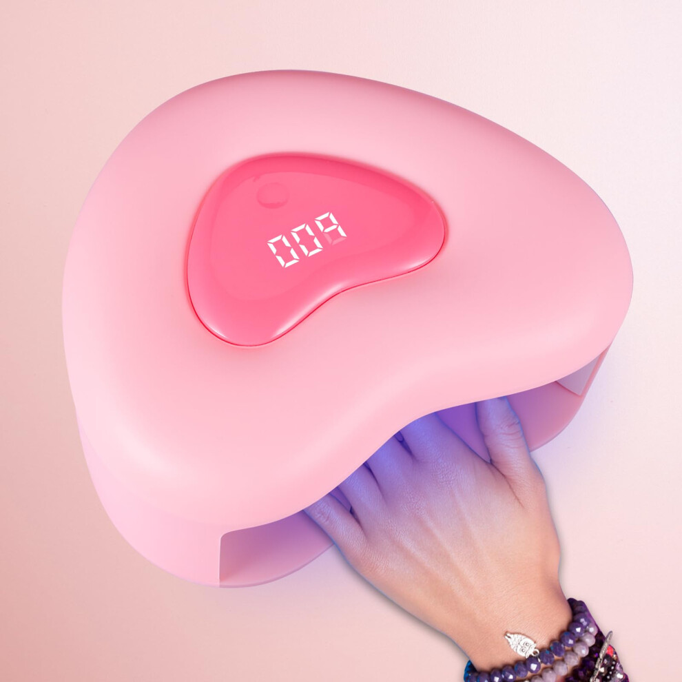 UV LED Nail Lamp 280W Fast Curing Gel Nail Dryer with 53 LEDs and Smart Sensor for Salon Home