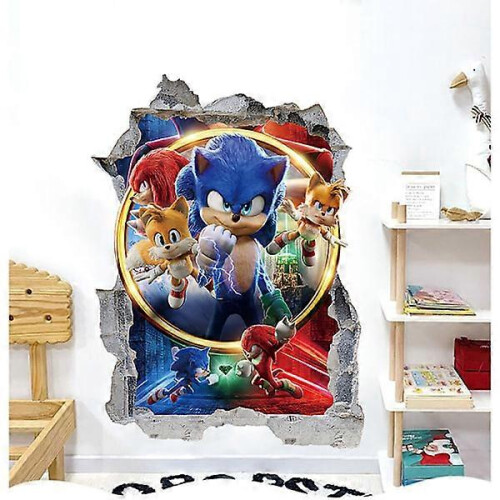 Αυτοκόλλητα τοίχου Sonic Adventure 3D Smashed Custom Hedgehog Kids Ga