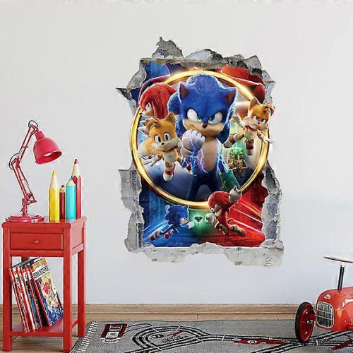 Αυτοκόλλητα τοίχου Sonic Adventure 3D Smashed Custom Hedgehog Kids Ga 2
