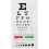 Plastic Eye Chart Vision Testing Eye Chart Portable Eye Chart Double Sided Eye Chart for Wall 1