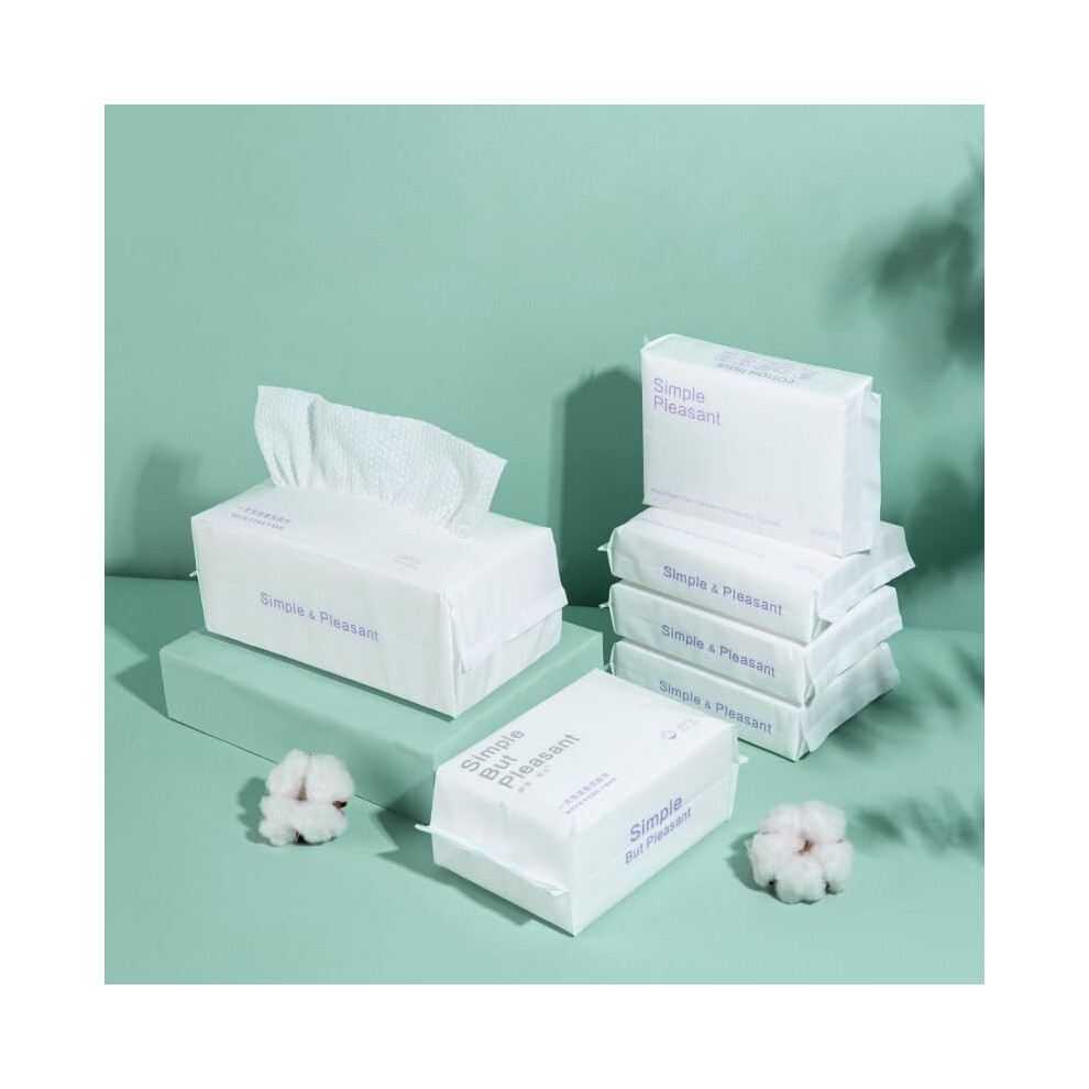 Disposable Face Towel Ultra Soft Cotton for Makeup Removal and Skincare Biodegradable Wipes