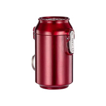 Car Ashtray with Lid, Portable Metal Design with Keychain for Outdoor Travel and Smoking