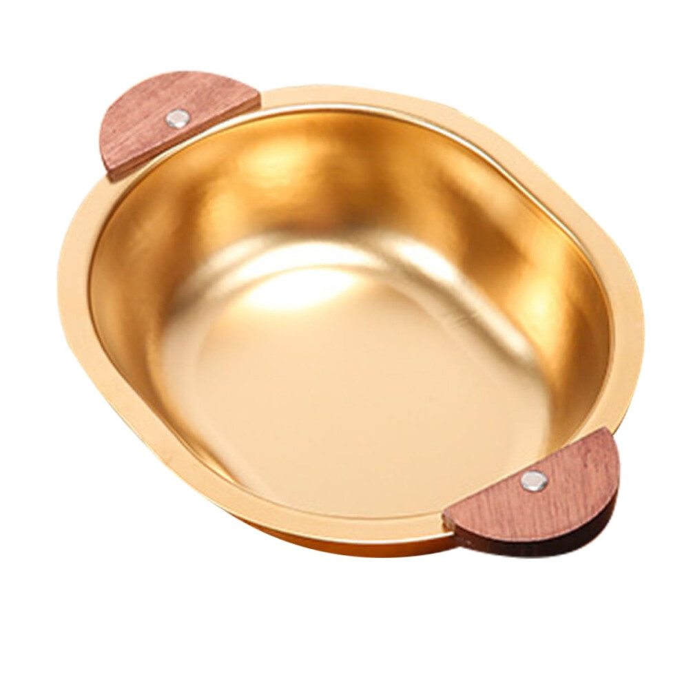 Stainless Steel Salad Bowl with Handles, Cute Bear Design, MultiPurpose for Pasta, Fruits and Snacks